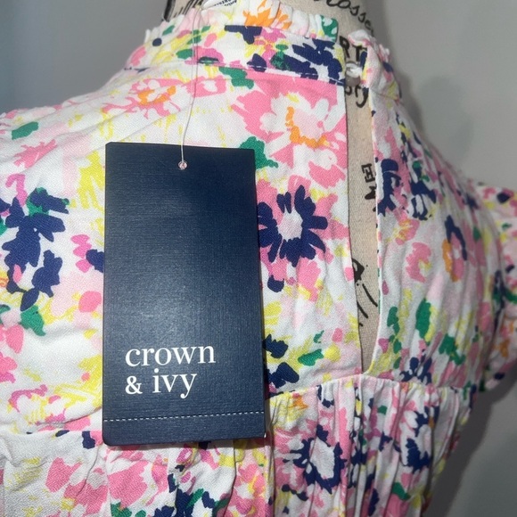 Crown & Ivy Women's Floral Dress, XS - Picture 3 of 8